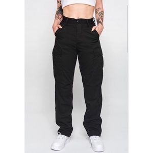 avril black cargo pants
